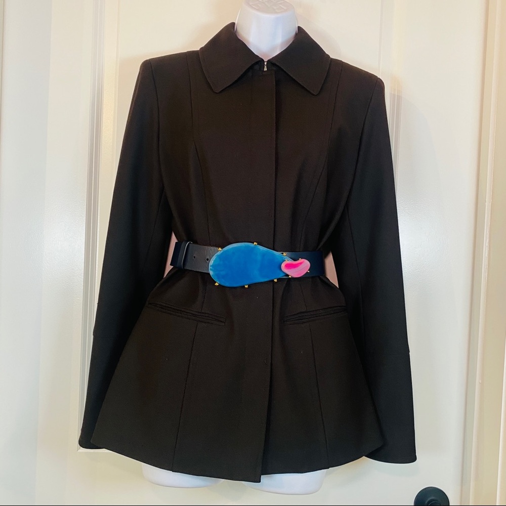 Etcetera Black Blazer Jacket Size 6 - image 5